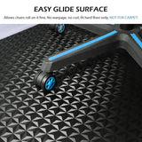 SALLOUS Chair Mat for Hard Floor, 47" x 36" Vinyl Gaming Chair Mat for Hard Surface, Multi-Purpose Hard Floor Protector Desk Chair Mat for Home Office (Black)