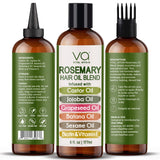 VITAL AFFAIR Blend Of Pure Rosemary Oil With Castor, Batana, Jojoba Oil - Infused With Biotin & Vitamin E-Blend of Effective Hair Oils for Hair Growth-Strengthening Treatment 6 Fl Oz