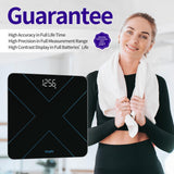 Vitafit Digital Bathroom Scale for Body Weight, Weight Scale Professional Factory Since 2001, White LED and Step-On, 3*AAA Batteries Included, 400lb/182kg, Black