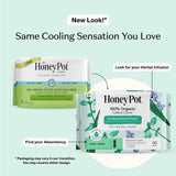 The Honey Pot Company - 120ct - Herbal Long Panty Liners for Women - Infused w/Essential Oils for Cooling Effect & Organic Cotton Cover - Feminine Care - FSA & HSA Eligible