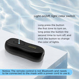 EVFOFO Led Face Mask Light Therapy, Red Light Therapy for Face, 7-1 Colors LED Facial Skin Care Mask, Black