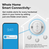 Kidde Smart Smoke and Carbon Monoxide Detector, Ring App Enabled for Real-Time Notifications, Hardwired Alarm, AA Backup Battery