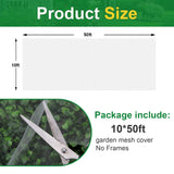 NONMON Garden Netting 10 x 50FT Ultra Fine Mesh Netting Insect Netting