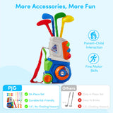 PJG 22 Pcs Toddler Golf Clubs Set, Kids Golf Toys, Birthday Gift Boys Girls