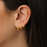 Tasiso Small Hoop Earrings for Women, Dainty 14K Gold Plated Huggie Hoop Earrings Lightweight Hypoallergenic Earring Set Cute Earrings Pack for Women Trendy Jewelry Gifts