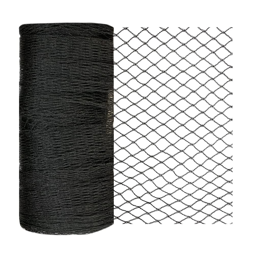 Junkogo Bird Netting 50x50 Ft, 1 in Mesh Heavy Duty Garden Netting