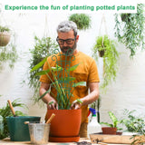 Qaobo Plant Trellis for Potted Plants 12 Pack Stackable Indoor Outdoor Climbing Houseplant Support with Garden Wire for Pothos Hoya Ivy Flower