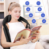 Cordless Neck Massager with Heat - Shiatsu Neck and Back Massager for Pain Relief Deep Tissue, Rechargeable 6D Kneading Leg Shoulder Massage Gifts for Women Men Mom Dad Birthday Mothers Fathers Day