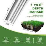Haliaeetus Bulb Planter Tool, 6 inches Depth Mark Tulip Bulb Planter Tool