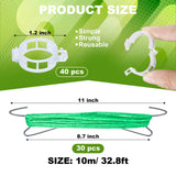 HFXXAD 70Pcs Tomato Hooks with String, Tomato Support Hooks, Tomato Holder Hooks & Plant Support Clips with 33.3ft Twine to Prevent Tomatoes from Pinching or Falling Off