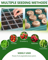 joyhalo 40 Cell Seed Starter Kit with Grow Light and Heating Mat