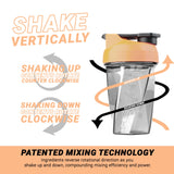 HELIMIX 1.5 Vortex Blender Shaker Bottle Holds Upto 20oz | No Blending Ball or Whisk | USA Made | Portable Pre Workout Whey Protein Drink Shaker Cup | Mixes Cocktails Smoothies Shakes | Top Rack Safe