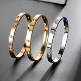 RIMRIVA Gold Bracelets for Women Trendy Love Bangle Bracelet Jewelry