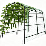unho 87inch Garden Trellis Arch: for Climbing Plants with Net Metal