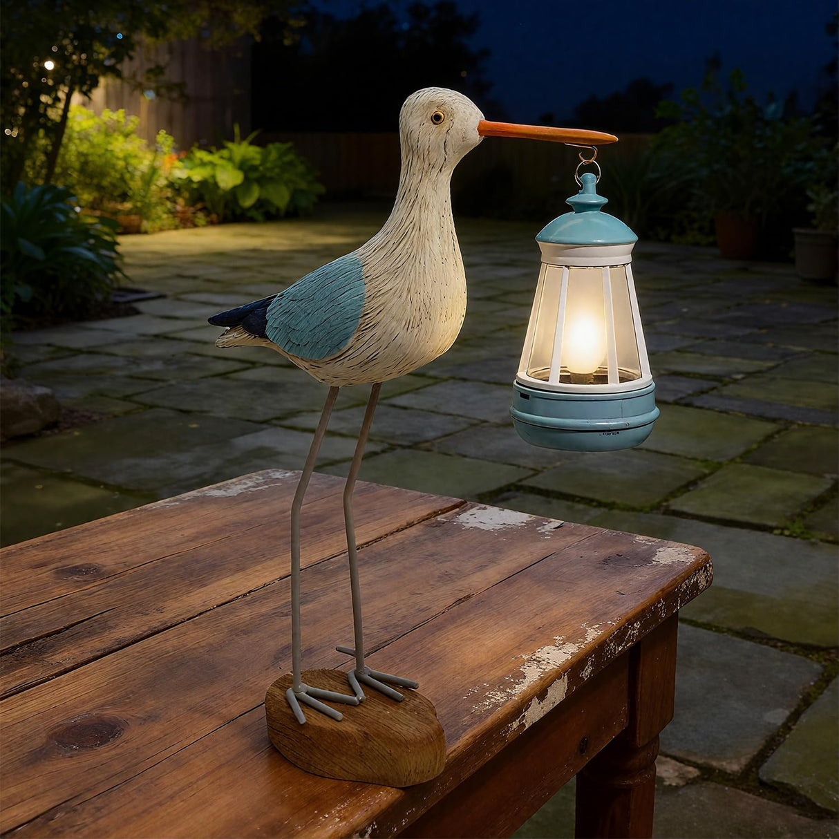 QZJDDZSW Solar Seagull Statues for Garden and Home Decor,Funny Garden Decor Beach,Pool,Patio,Lawn,Yard,Porch,Perfect Garden Gift