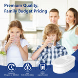 FYAEWPA 4 Pack Water-drop Replacement Filter WD-PF-01A Plus, Reduces PFOA/PFOS, Chlorine, Compatible with Water-drop Pitchers Replacement Filter，Lasts 3 Months or 200 Gallons