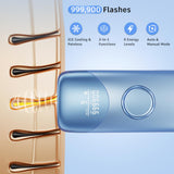 Laser Hair Removal with 5℃ Ice Cooling, Painless IPL Laser Hair Removal Device 3 in 1 Ubroo at Home Hair Remover Machine for Women Men Electrolysis Permanent Epilator on Face Body Depilation (Blue)