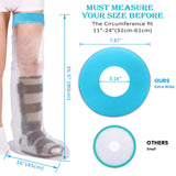 Waterproof Cast Covers for Shower Leg Adult Full long leg Protection to Wounds, Keeps Cast and Bandage Dry Bath,Watertight Cast Bag Showering for Surgery Foot, Ankle, Knee Burns Reusable