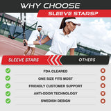 Sleeve Stars Tennis Elbow Brace for Men & Women, Tendonitis Elbow Brace & Strap Golfers Elbow Brace Counterforce Band for Tendon Pain Relief & Support for Forearm w/ 3 Straps Fits 9-23" (Single) (1, Light Purple, One Size)