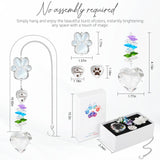 Pet Memorial Gifts for Loss of Dog or Cat, Paw Print Crystal Suncatcher