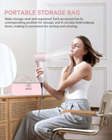 High Speed Hair Dryer, warmmama Ionic Blow Dryer 110000RPM 1500W Brushless Motor Fast Drying Thermo-Control Lightweight, Travel Hair Dryer for Women with Diffuser and Nozzle