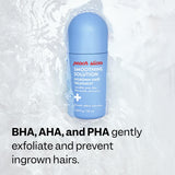 Peach Slices - Smoothing Solution Ingrown Hair Treatment (1.69 oz) - Smooth, Relieve, Soften Skin - 360 Roller - BHA, AHA, PHA, Niacinamide, Licorice - Vegan & Cruelty Free - Korean Skin Care & Beauty