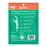 Plackers Micro Line Dental Floss Picks, Fold-Out FlipPick, Tuffloss, Easy Storage with Sure-Zip Seal, Fresh Mint Flavor, 90 Count (6 Pack)