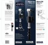 KOHLER Silent Fill Toilet Valve Kit, Genuine Part GP1138930, Adjustable with Multiple Fill-Rate Inserts