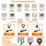 PECHAM 9PCS Diamond Oscillating Tool Blade, Multi Tool Blades Kits for Grout Removal and Soft Tile Cut, Fit Porter Cable Black & Decker Rockwell Ridgid Ryobi Milwaukee Chicago Craftsman