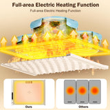 Food Warming Mat - Portable Party Buffet Electric Warming Tray, Foldable Food Warmer, Timed Off, Temperature Adjustable, Suitable for Daily, Outdoor, Party