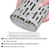 Plastic Tree Trunk Protectors, Nursery Mesh Bark Guard - 6 Pack