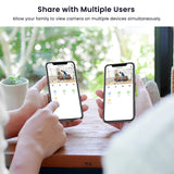 Indoor Cameras for Home Security 2K, Galayou Wireless Baby Monitor with Two-Way Audio, WiFi Cameras with APP for Phone, Smart Siren, Works with Alexa/Google Home(G7-4PACK)