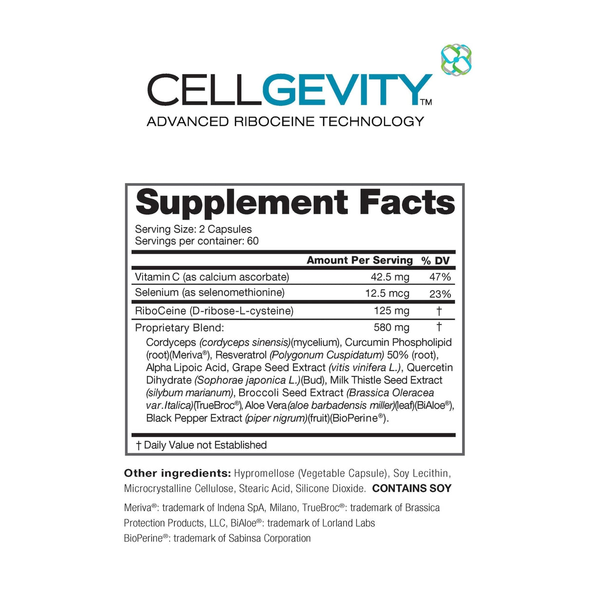 Cellgevity, Advanced Riboceine Technology, 120 Vegetable Capsules, 60 Servings