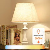 TJOY 6 Pack A19 LED Light Bulbs, 60 Watt Equivalent LED Bulb, Warm White 3000K, Efficient 9W, E26 Standard Base, Non Dimmable Energy Saving Lightbulb, 800LM, 80 CRI, 120V, UL Listed