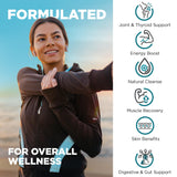 Nutrivein Organic Sea Moss 1600mg Plus Bladderwrack & Burdock - 120 Capsules - Prebiotic Super Food Boosts The Immune System & Digestive Health - Thyroid, Healthy Skin, Keto Detox, Gut, Joint Support