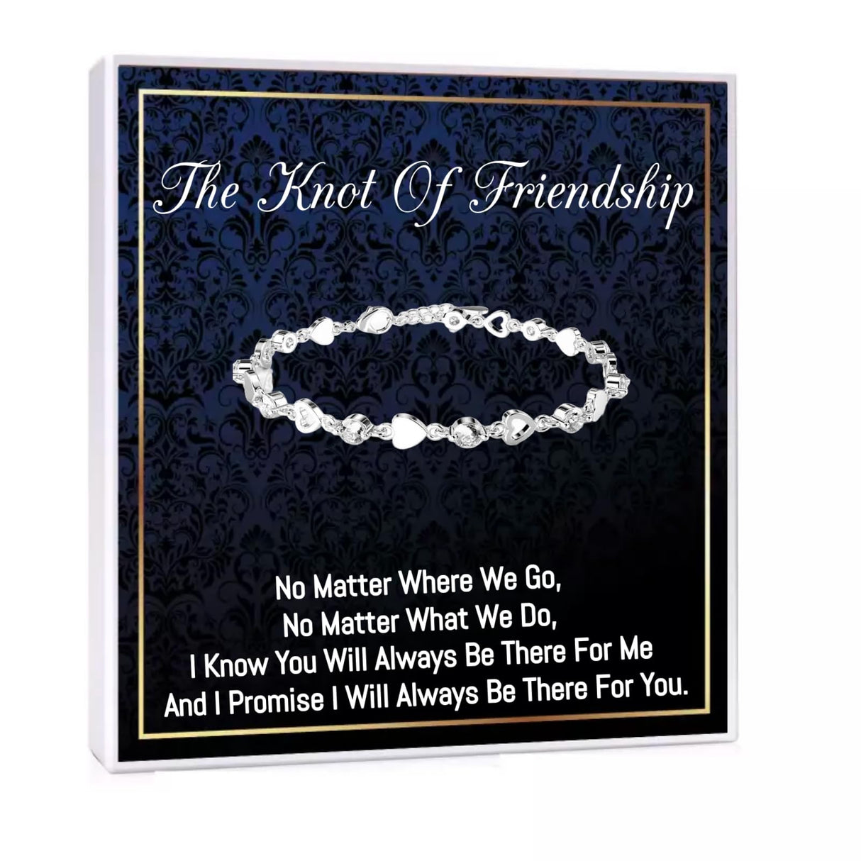 Onepurposegifts Best Friend Bracelet, Friendship Bracelet, Friendship Jewelry, Friend cuff, Best Friend Birthday Gifts for Women (Silver Heart)