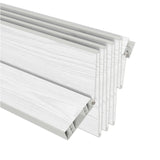 Techni Home Studio Series 32" W x 80" H PVC Foldable Accordion Door, Trimmable, Flexible Single Layer Panels, White Oak