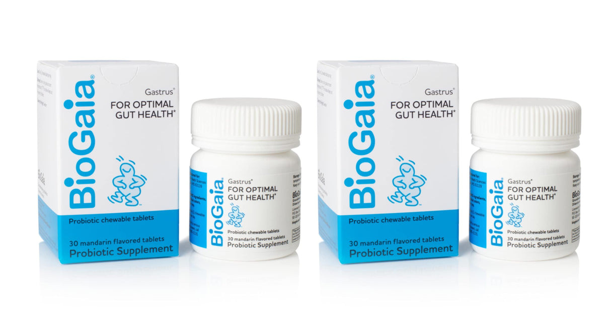 3 Pack BioGaia Gastrus Gut Health Probiotic | Eases Abdominal Discomfort, Gas & Bloating | Promotes Regularity & a Healthy Gut | Contributes to a Balanced Microbiome | Backed by 30 Years of Research