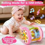 Baby Girl Toys Tummy Time Musical Light Up Ocean Rotating Projector Gifts