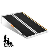 Wheelchair Ramps 4 Feet, gardhom 800Lbs Aluminum Portable Folding Handicap Ramp Wheel Chair Ramp for Home Entrance Threshold Doorways Stairs Curbs Scooter