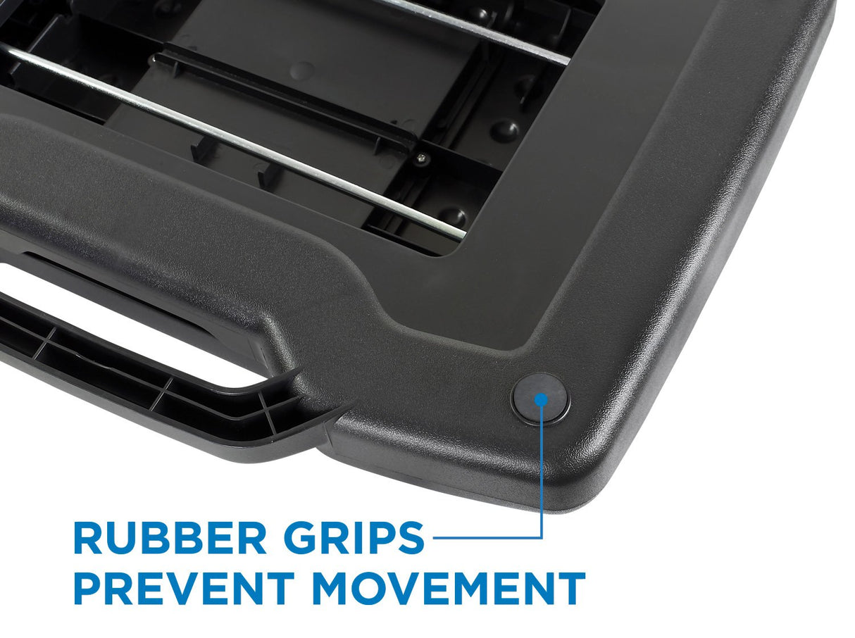 Mount-It! Adjustable Footrest with Massaging Bead | Adjustable Height and Tilt Office Foot Rest Stool for Under Desk Support | 5 Height Settings, 3 Tilt Settings | Black