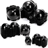 Elsjoy 30 Pack 3 Sizes Plant Root Growing Box with 120 pcs Zip Ties, Air Layering Propagation Ball Kit Reusable Tree Rooting Grafting Tools, Root Propagation Ball Set for Fast Propagation