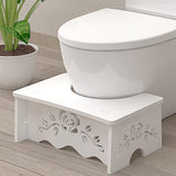 Fanwer Squatting Toilet Stool - Poop Stool for Bathroom, Wood-Plastic Composite, 9 Inch, Adults & Elderly