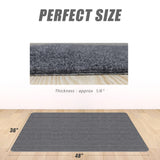Sycoodeal Office Chair Mat for Hardwood Floor,Office Computer Gaming Chair Mat for Tile Floor,Large Floor Protector Rug,Anti-Slip,Easy to Clean,Grey(48"x36")
