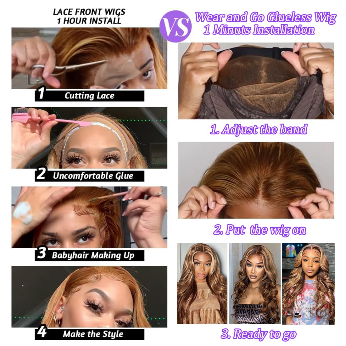 26 Inch Glueless Wigs Human Hair Pre Plucked Pre Cut Wear and Go 5x5 HD Lace Closure Wigs Human Hair Body Wave Wig P4/27 Honey Blonde Ombre Highlight Lace Front Wig Human Hair Wig 180% Density