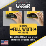 Franklin Sensors ProSensor M150/X990 Stud Finder with Live Wire Detection and 9-Sensors, Wood & Metal Stud Detector/Wall Scanner, Made in The USA