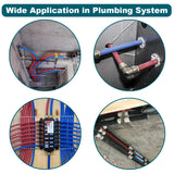 LOKMAN 50 Pack 3/4 Inch PEX Cinch Clamps, Stainless Steel Cinch Crimp Rings Pinch Clamps for PEX Tubing Pipe Fitting Connections (3/4 Inch)
