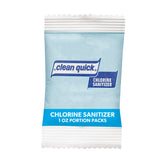 Clean Quick Professional Bulk Powdered Chlorine Dish Sanitizer for Commercial Use, 1 oz. Packets (Case of 100)