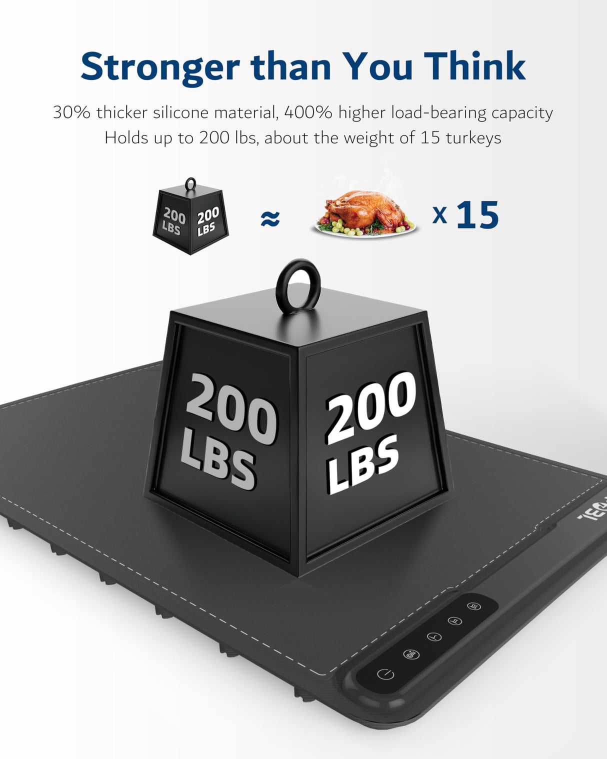 Warming Mat for Food -Electric Food Warming Tray (24"x16"), Rapid Full-Surface Heating, Portable & Rollable Versatile Food Warmer for Countertop, Perfect for Gatherings, Parties &Everyday Use(GRAY)