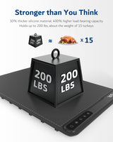 Warming Mat for Food -Electric Food Warming Tray (24"x16"), Rapid Full-Surface Heating, Portable & Rollable Versatile Food Warmer for Countertop, Perfect for Gatherings, Parties &Everyday Use(GRAY)